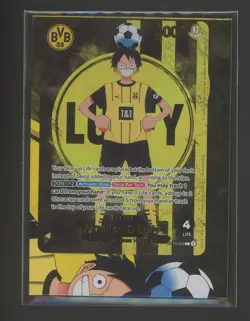 2025 ONE PIECE PROMOS BVB X ONE PIECE MATCH DAY 2025 #003 MONKEY D. LUFFY SEALED - Image 1