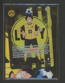 2025 ONE PIECE PROMOS BVB X ONE PIECE MATCH DAY 2025 #003 MONKEY D. LUFFY SEALED - Image 1