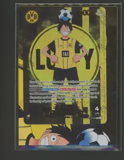 2025 ONE PIECE PROMOS BVB X ONE PIECE MATCH DAY 2025 #003 MONKEY D. LUFFY SEALED - Image 1