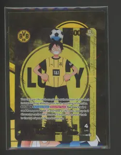 2025 ONE PIECE PROMOS BVB X ONE PIECE MATCH DAY 2025 #003 MONKEY D. LUFFY SEALED - Image 1