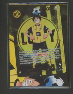 2025 ONE PIECE PROMOS BVB X ONE PIECE MATCH DAY 2025 #003 MONKEY D. LUFFY SEALED - Image 1