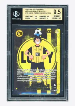 One Piece BGS 9.5 Monkey D Luffy L Promo 2025 ST13-003 BVB X One Piece English - Image 1