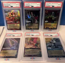 SEQUENTIAL # DISNEY LORCANA TCG 1 SET OF 6 EN D23 COLLECTION ALL PSA 10 GEM MINT - Image 1