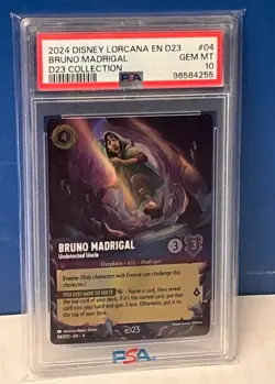 SEQUENTIAL # DISNEY LORCANA TCG 1 SET OF 6 EN D23 COLLECTION ALL PSA 10 GEM MINT - Image 5