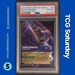 2024 DISNEY LORCANA D23 COLLECTION #04 BRUNO MADRIGAL PSA 10 - Image 1