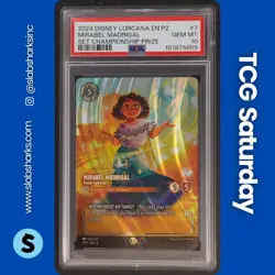 2024 DISNEY LORCANA P2 SET CHAMPIONSHIP PRIZE #7 MIRABEL MADRIGAL PSA 10 - Image 1