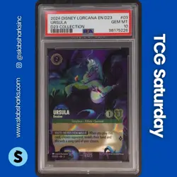 2024 DISNEY LORCANA D23 COLLECTION #03 URSULA PSA 10 - Image 1