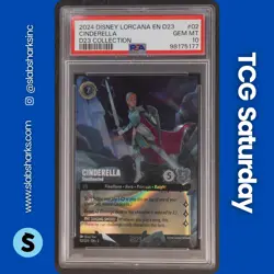 2024 DISNEY LORCANA D23 COLLECTION #02 CINDERELLA PSA 10 - Image 1