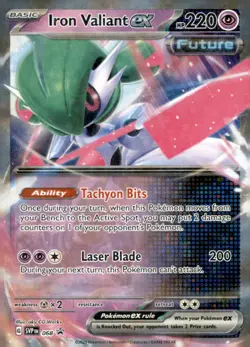 Iron Valiant ex 068 Sv: Scarlet & Violet Promo Cards Holo - Image 1