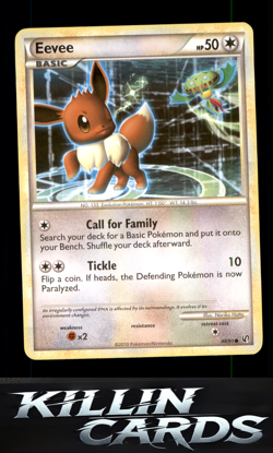 Eevee (48) 48/90 Pokemon Common Undaunted Card NM - Image 1