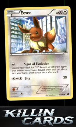 Eevee (90) 90/116 Pokemon Common Plasma Freeze Card NM - Image 1