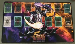 YuGiOh Chaos Sorcerer Goat Format Cloth Top Rubber Back Playmat - Image 1