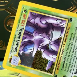 Pokemon Giovanni's Nidoking Gym Challenge Holo Card 7/132 1st Edition Rare LP + - Image 3