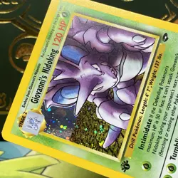 Pokemon Giovanni's Nidoking Gym Challenge Holo Card 7/132 1st Edition Rare LP + - Image 4