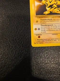 2000 Pokemon TCG Electabuzz 20/102 Base Set Non Holo Rare Card Vintage WOTC LP+ - Image 4