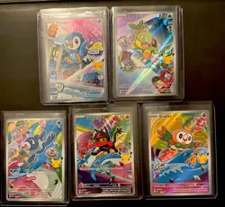 Pokemon TCG -First Partner Illustration Promo 5 Card Lot - Image 1