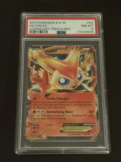 Pokemon Victini EX Holo Ultra Rare Card 24/113 B&W Legendary Treasures 2013 - Image 1