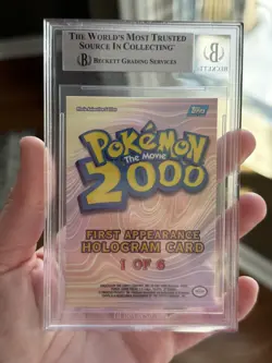 Topps Pokemon Lugia 2000 Movie First Appearance Holo Foil Card #1 - Image 2