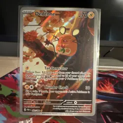 Dedenne Full Art Holo Pokemon Card POR 093/088 HP 70 Thunder Shock Basic - Image 1