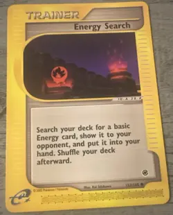 Energy Search 153/165 Pokemon Expedition NM/LP SHARP CARD. VERY NICE SEE PICS - Image 1