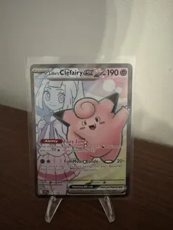 Pokemon Journey Together Lillie's Clefairy EX Holo TCG Card 173/159 - Image 1