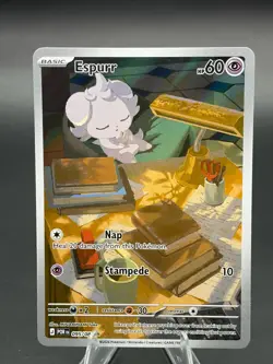 Pokemon TCG Espurr 095/088 2026 Perfect Order Illustration Rare Card - NM - Image 1