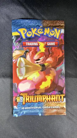 Pokemon "HGSS Triumphant" 10-Card Sealed Booster Pack (Magmortar) - Image 1