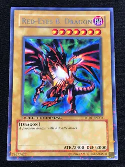 Yugioh Red-Eyes B. Dragon DT01-EN003 RARE (NM) - Image 1
