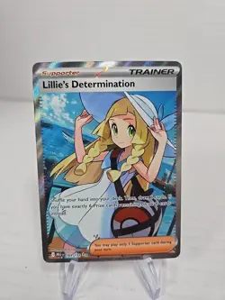Pokemon Lillie’s Determination 169/132 Illustration Rare Holo Card Mega Evo Mint - Image 1