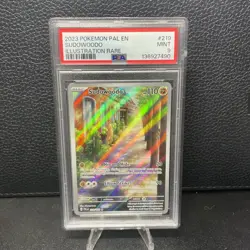 Pokemon TCG Sudowoodo Card 219/193 IR Sv02: Paldea Evolved PSA 9 - Image 1