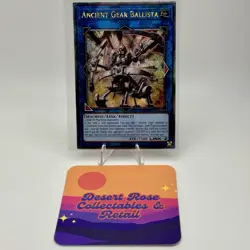 YuGiOh! Ancient Gear Ballista RA03-EN046 Quarter Century Secret Rare Bonanza NM - Image 1