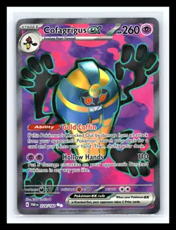 💥 Pokemon TCG Cofagrigus EX Paradox Rift Holo Ultra Rare Card 224/182 - Image 1