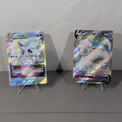 Pokemon TCG Alolan Vulpix VSTAR & V Holo Card Lot English - 2 Cards - Image 1
