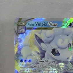 Pokemon TCG Alolan Vulpix VSTAR & V Holo Card Lot English - 2 Cards - Image 2