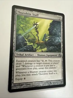 MtG Thornbite Staff 145/150 Morningtide Regular Uncommon - Image 2