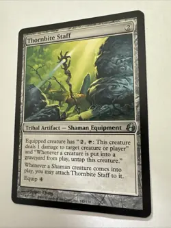 MtG Thornbite Staff 145/150 Morningtide Regular Uncommon - Image 3