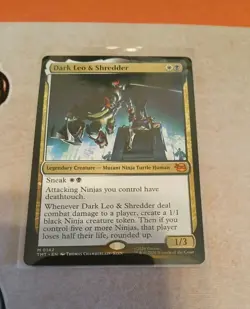 Dark Leo & Shredder Teenage Mutant Ninja Turtles MTG MINT - Image 1