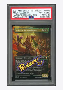 MTG PSA AUTH AUTO 10 Hazel of the Rootbloom Foil Anna Pavleeva 2024 #002 BLC ENG - Image 1