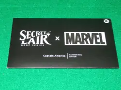 MTG SECRET LAIR X CAPTAIN AMERICA RAINBOW FOIL EDITION NEW SEALED - Image 1