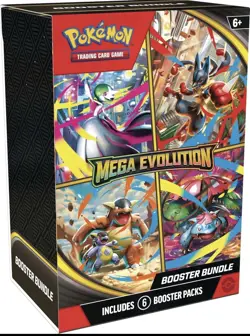 Pokemon TCG: Mega Evolutions Booster Bundle (SEALED - 6 Booster Packs) - Image 1