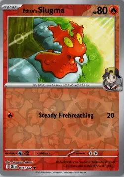 Ethan's Slugma 35/182 2025 SV Destined Rivals Reverse Holo Common NM - Image 1