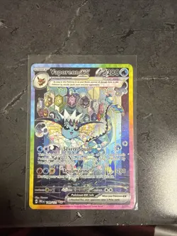 Pokemon: Prismatic Evolutions Vaporeon ex 149/131 Special Illustration Rare - Image 1