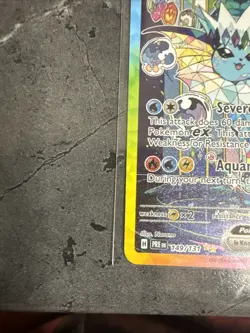 Pokemon: Prismatic Evolutions Vaporeon ex 149/131 Special Illustration Rare - Image 4
