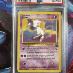 2000 POKEMON PROMO BLACK STAR POKEMON LEAGUE #8 MEW PSA 9 - Image 3