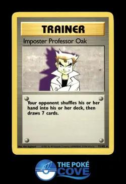 Imposter Professor Oak 73/102 | Base Set Unlimited | Pokemon Rare | LP - Image 1