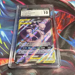 Pokemon Mewtwo & Mew GX 222/236 Unified Minds Ultra Rare Holo CGC 10 2019 - Image 1