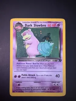 Dark Slowbro 12/82 Team Rocket Holo 2000 Pokemon Card WOTC HP - Image 1