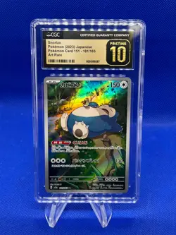 Japanese Pokemon Scarlet Violet 151 Snorlax 181/165 Art Rare AR CGC Pristine 10 - Image 1