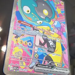 Pokemon Iono's Bellibolt ex Full Art Holo EX ASC 279/217 280 HP - Image 2