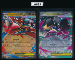 Mega Mawile 094/132 Mega Lucario 077/132 Me01 EX RR Pokemon English - Image 1